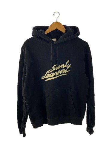 SAINT LAURENT (YSL) Felpa con cappuccio SAINT LAURENT L cotone nero 677263 YBVB2 usata