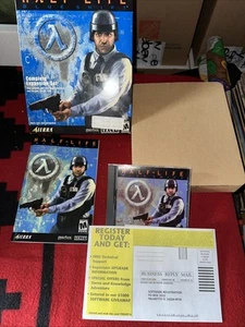 2001 Half-Life: Blue Shift Big Box videogioco RARO Valve Sierra CIB RARO DISCO VG - Foto 1 di 11