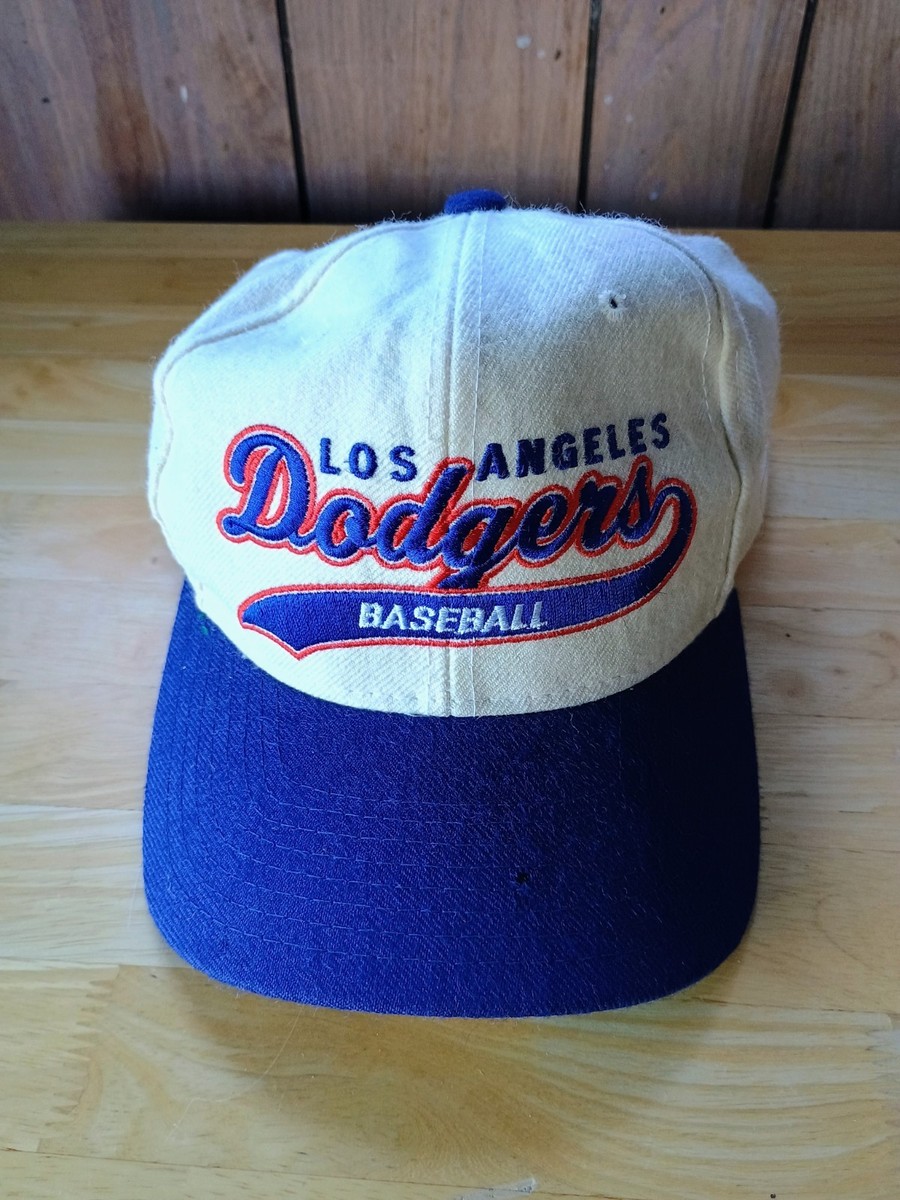 90’sビンテージ ★Los Angeles Dodgers 2Tone Cap 送料無料 MLB 90s vintage KURIHARA CO.LTD製 極美品 Los