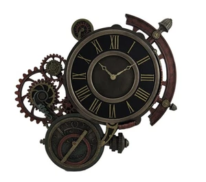 Mechanical Steampunk Astrolabe Star Tracker Wall Clock 17 Inch - Picture 1 of 3