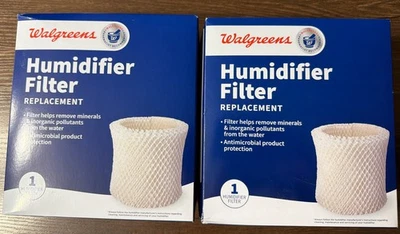 2-Pack Walgreens Cool Mist Humidifier Filters HF2112-UL 890-WGN LEV320 NEW - Image 1 of 3