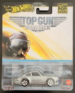 Hot Wheels Pop Culture Top Gun Maverick 71 Porsche 911 Diecast Car New - Picture 1 of 3