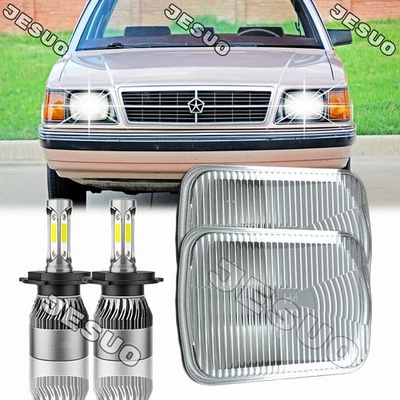 For Chrysler Cordoba 1980-83 Pair 7x6" Square LED Headlights Hi/Lo Beam DRL Lamp Foto 1 de 4