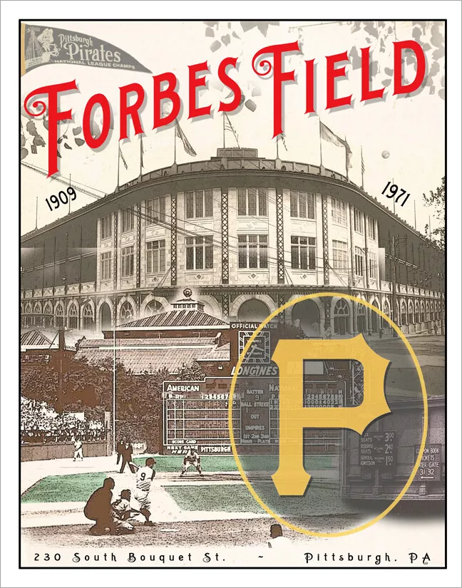 Pittsburgh Pirates - Forbes Field - poster print - Image 1 of 1