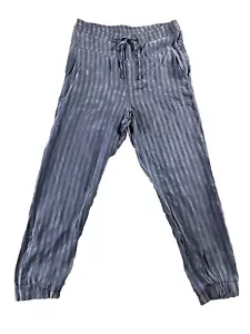 Anthropologie The Odells Joggers Tie Pants XS Blue Striped Marin Slouchy Boho - Picture 1 of 12