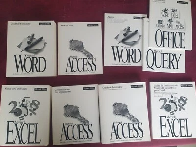 Microsoft Office 4.3. Manuels + 37 disquettes d'installation Windows. Testé - Photo 1/4