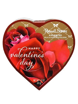 Russell Stove Assorted Chocolates Milk Dark Heart Chocolate 1.5 oz/43gm - Image 1 of 4