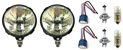 2x Scheinwerfer H4 m. Traktor Trekker Belarus Glühbirnen Keramik Lampensockel - Bild 1 von 4