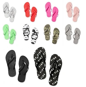 Victoria's Secret Pink Beach Flip Flops S-L (Choose your color) - Picture 1 of 20
