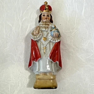 Antike Französische Statue Jesus Kind Von Prag Porzellan Japan Statuette - Bild 1 von 5