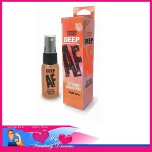 Deep AF Deep Throat Spray Oral Lubricant Flavoured 29ml Scented Cinnamon - Picture 1 of 6