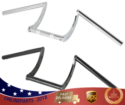 Nuevo 22mm 7/8" Z Barras Manillar Barras de Arrastre para Chopper Moto Universal Foto 1 de 4