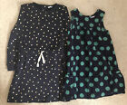 2 Pc 10 &11 Yrs John Lewis Girls Autumn / Spring Dresses Dots
