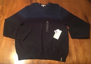 Suéter Calvin Klein Estate Azul Cuello Redondo Para Hombre Talla 2XL XXL ¡¡NUEVO CON ETIQUETAS!!! - Imagen 1 de 5