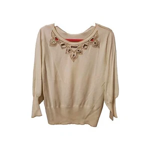 Bob Mackie Sweater Top Womens Size Small New With Tags - Picture 1 of 6