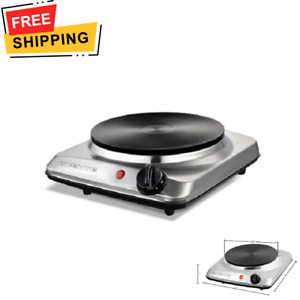 Electric Countertop Single Burner Cooktop Cast Iron Hot Plate Stove 1000w Cooker