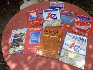 Nine UK road maps covering various area's - Picture 1 of 19