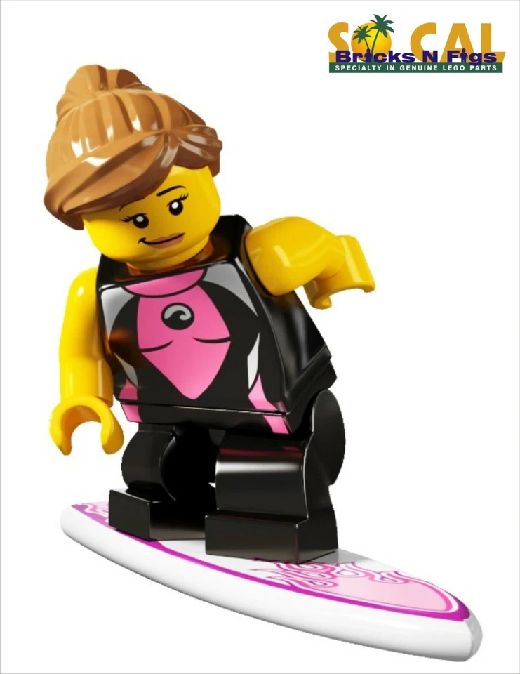 Minifiguras LEGO série 4 8804 menina surfista  - Imagem 1 de 1