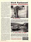 1955 Print Clark Equipment Moves Mountains 8.5x11