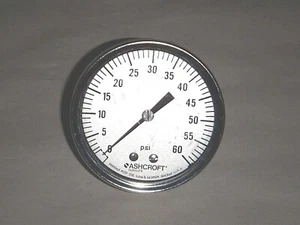 ASHCROFT DRUCK PSI 60 DURA C37 MESSGERÄT Q-8929 INSTRUMENT GESCHWEISST AISI 316 BRONZE - Bild 1 von 8