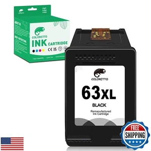 COLORETTO 63XL Tintenpatronen für HP Officejet 3830 4650 5212 5255 5258 Envy  - Bild 1 von 5