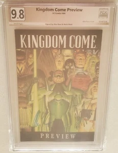 Kingdom Come Preview NOT CGC PGX GRADED 9.8 signed Alex Ross and Mark Waid D - Picture 1 of 2