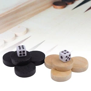 32 Stücke Ersatz Spielsteine Und Würfel Backgammon Checkers Schachfiguren Für - Bild 1 von 10