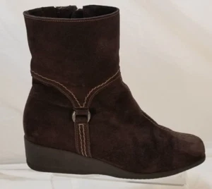 Botines de cuña de gamuza marrón La Canadienne para mujer talla 6,5 - Imagen 1 de 12