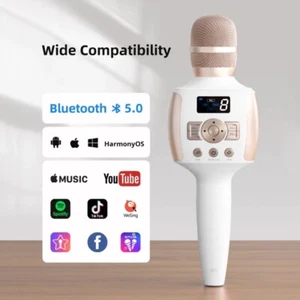 MEINIAO Micrófono Karaoke Bluetooth con Pantalla Digital Portátil NUEVO - Imagen 1 de 8