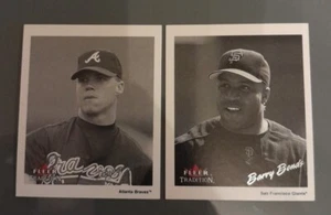 Lot zwei Karten 2003 Fleer Tradition schwarz-weiß. 1936. Bonds And Jones - Bild 1 von 2