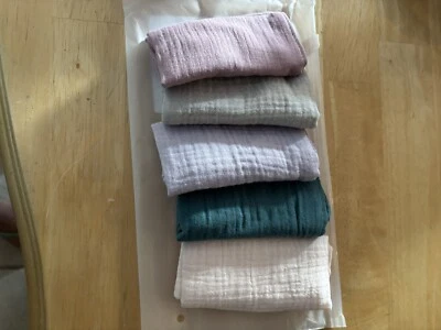 5 peças panos de cozinha ultra absorventes leves 100% algodão 9"" - Imagem 1 de 3