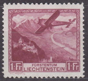 LIECHTENSTEIN 1930 AIR ISSUE - MATASELLOS DE AIRE Mi.: 113 -**MNH**- **NUEVO** - Imagen 1 de 1