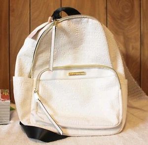 JUICY COUTURE White Logo Black Straps Best Seller Word Play Backpack - Bild 1 von 5