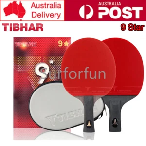 Raqueta de tenis de mesa profesional TIBHAR 9 estrellas raqueta de tenis de mesa bate de ping pong - Imagen 1 de 21