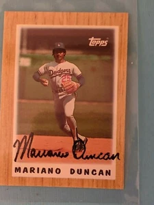 Tarjeta autografiada firmada por Mariano Duncan 1987 Topps Dodgers ¡Rara! - Imagen 1 de 9