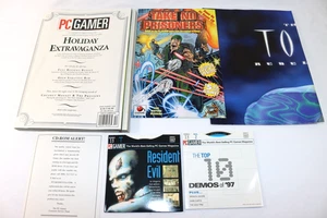 PC Gamer Magazine Holiday DEC 1997 COMPUTER CD-ROM's Resident Evil, Top 10 Demos - Picture 1 of 15