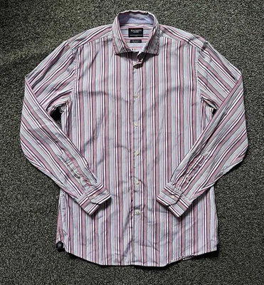Hackett London Mens Stripe Shirt Size Large Multi Colour Long Sleeve Button Up - Image 1 of 4