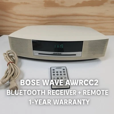 Refurbished Bose Wave Music System AWRCC2 CD/AM-FM Radio + Remote +1 Yr Warranty - Image 1 of 4