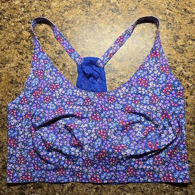 Sujetador No Boundaries Bralette Cami Mujer Púrpura Floral Talla XL A5 Foto 1 de 4