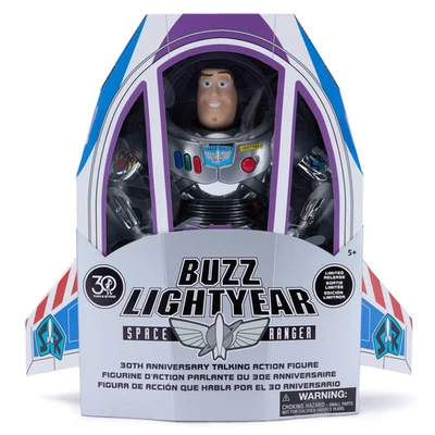 Buzz Lightyear 30th Anniversary Limited Release Talking Action Figure Toy Story - Image 1 of 3