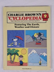 Charlie Brown's 'Cyclopedia Vol 9 Earth, Weather Climate 1980 VINTAGE HC - Imagen 1 de 14