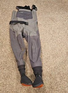 SIMMS G4 PRO STOCKINGFOOT WADERS MEDIUM  SHORT9-11 - Picture 1 of 6