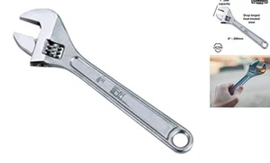 8-Inch Adjustable Wrench - Heavy Duty Drop Forged Steel - Precision Milled 8" - Picture 1 of 4