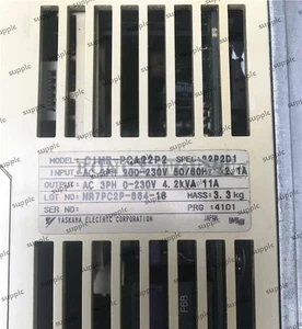 1PC NEW Yaskawa 606PC3 2.2KW 220V 3PH CIMR-PCA22P2 - Picture 1 of 3