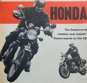 HONDA CB750 - ORIGINAL 1970 ROAD TEST 3 PAGES - Picture 1 of 5