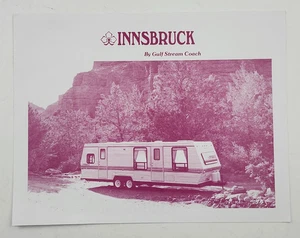 Wohnmobil Prospekt 90er Jahre Innsbruck von Golfstrom Reiseanhänger Camper Grundrisse - Bild 1 von 4