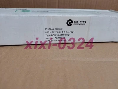1PCS NEW  ELCO  BCDN-0808P-M12  Input/output module  DHL shipping - Image 1 of 4