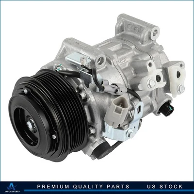 Compresor de aire acondicionado con embrague para Toyota Highlander 14-16 Lexus RX350 IS200t GS300 Foto 1 de 4