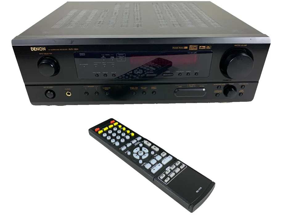 Denon AVR-1604 Integrated Receiver 5.1 Surround Sound w/New Remote Bundle Tested - Image 1 of 4