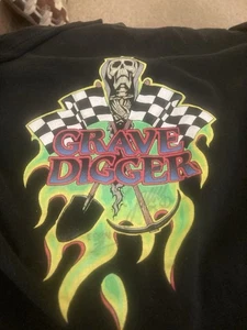 VINTAGE DENNIS ANDERSON GRAVE DIGGER LONG SLEEVE XL(48) SHIRT - Picture 1 of 5